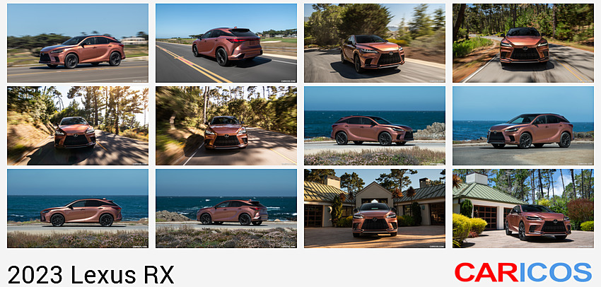 Lexus RX | 2023MY |  500h F SPORT DIRECT4 (Color: Sonic Copper) | Front Three-Quarter