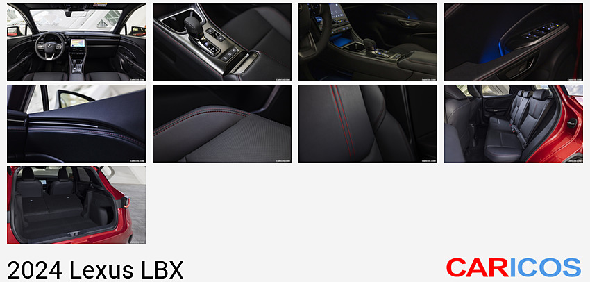 Lexus LBX | 2024MY |  Emotion (Color: Bi-Tone Red) | Interior, Cockpit