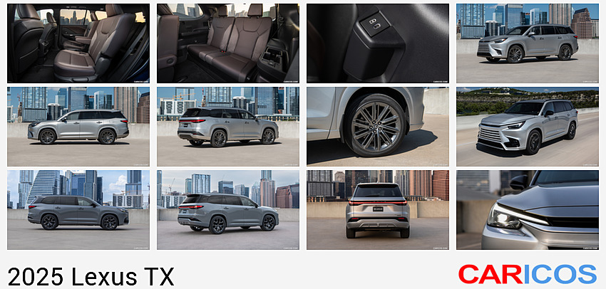 Lexus TX | 2025MY |  550h (Color: Nightfall Mica) | Interior, Rear Seats