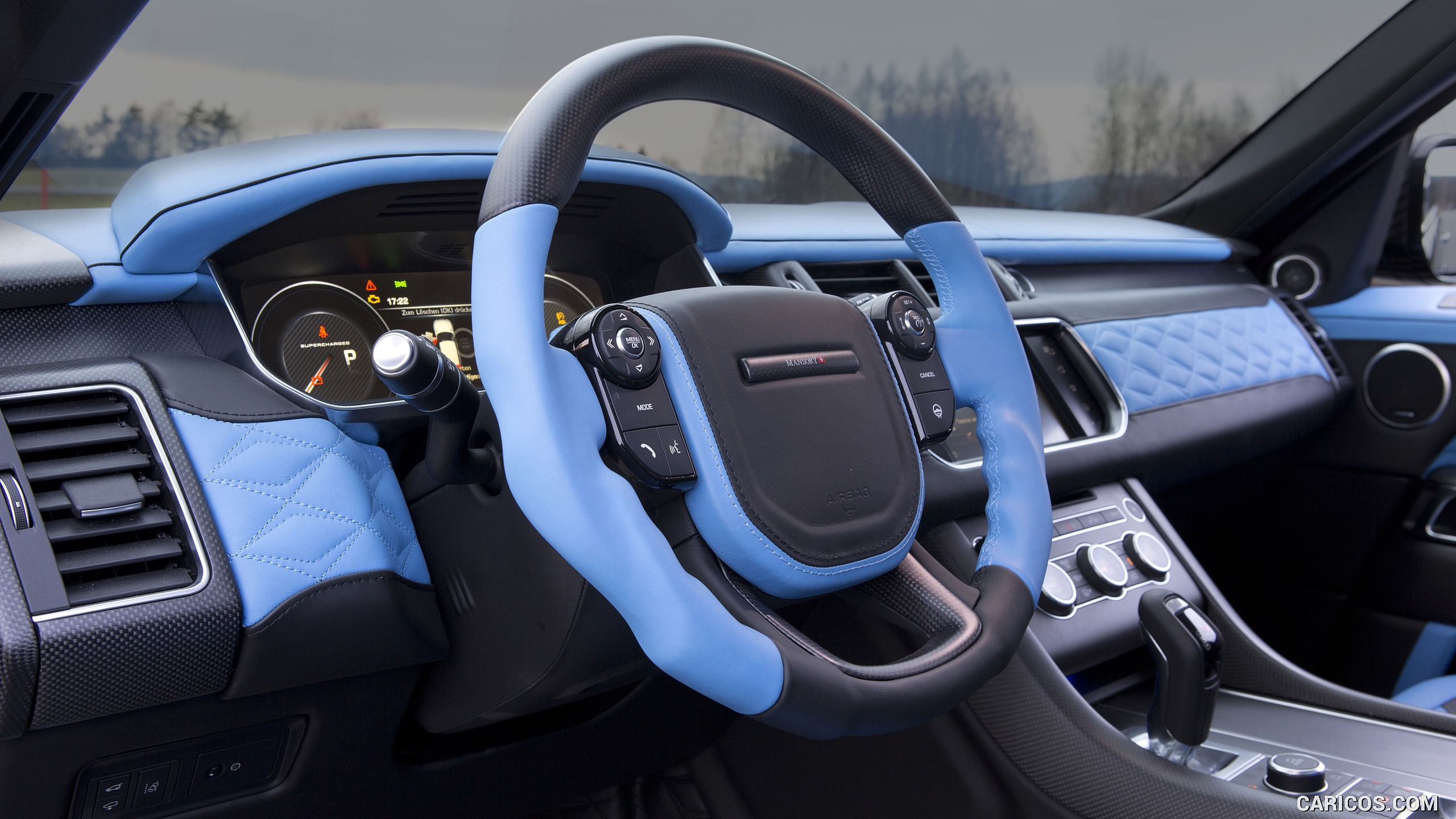 2016 Mansory Range Rover Sport Interior Steering Wheel Hd Wallpaper 6