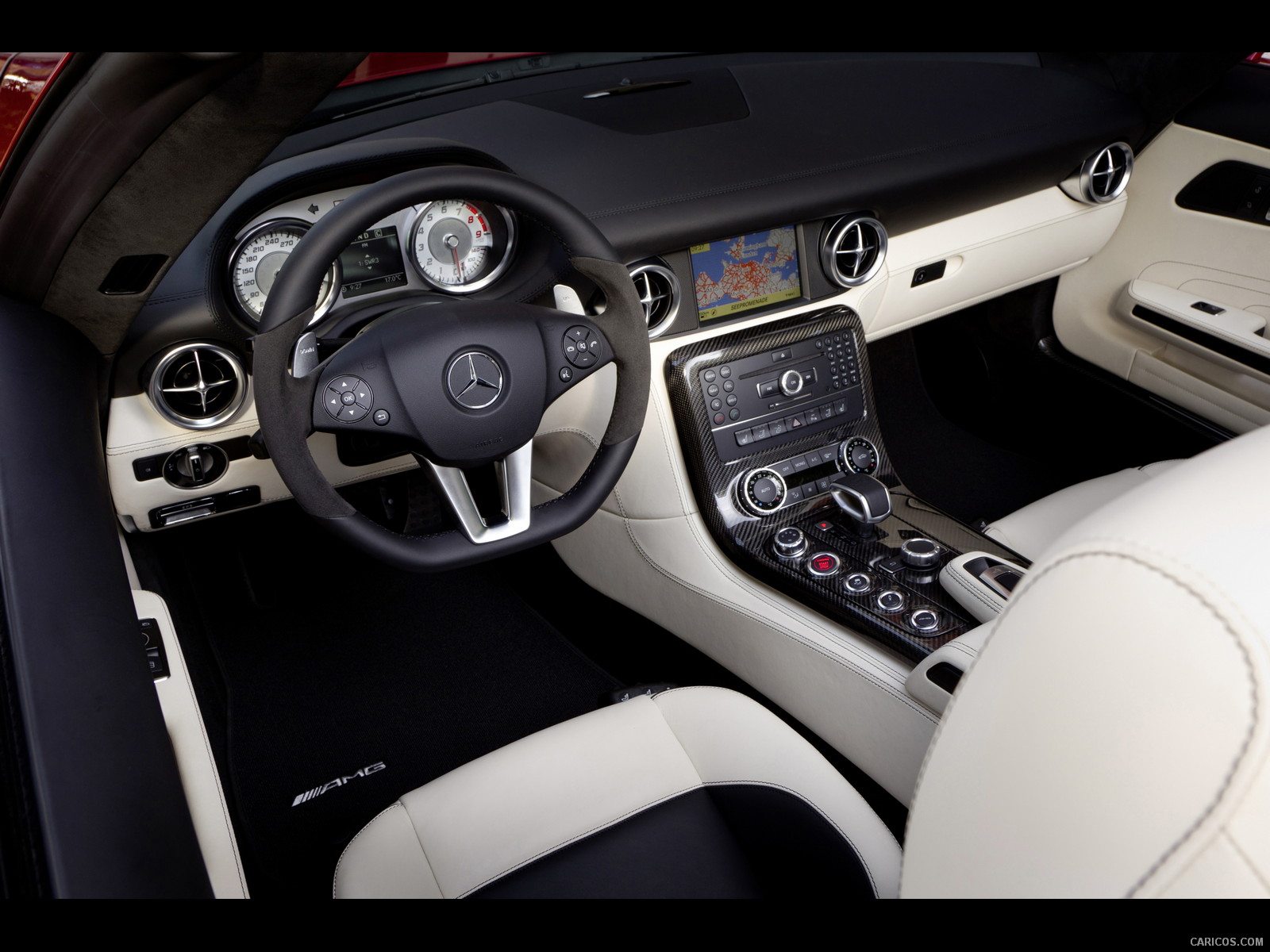 2012 Mercedes Benz Sls Amg Roadster Interior Wallpaper 31