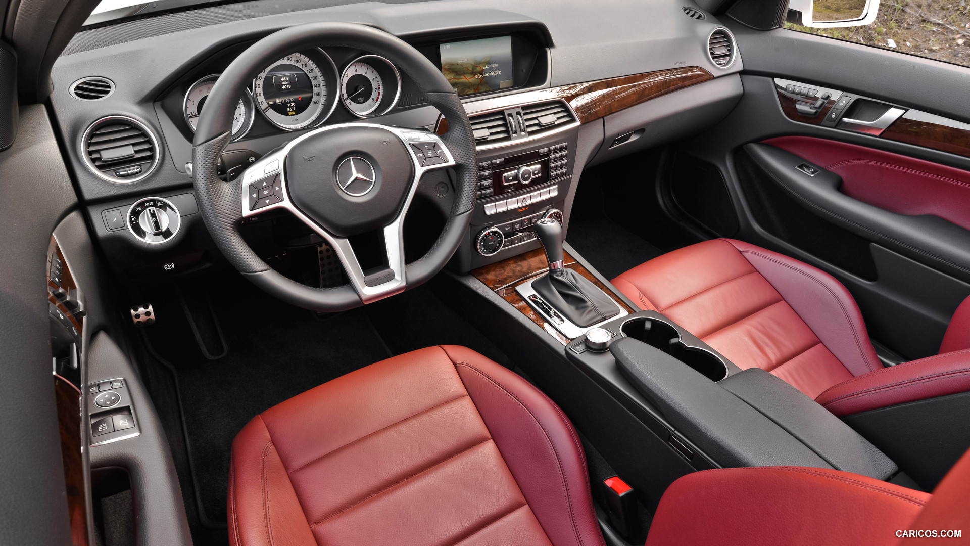 2013 Mercedes Benz C350 Coupe Interior Hd Wallpaper 37
