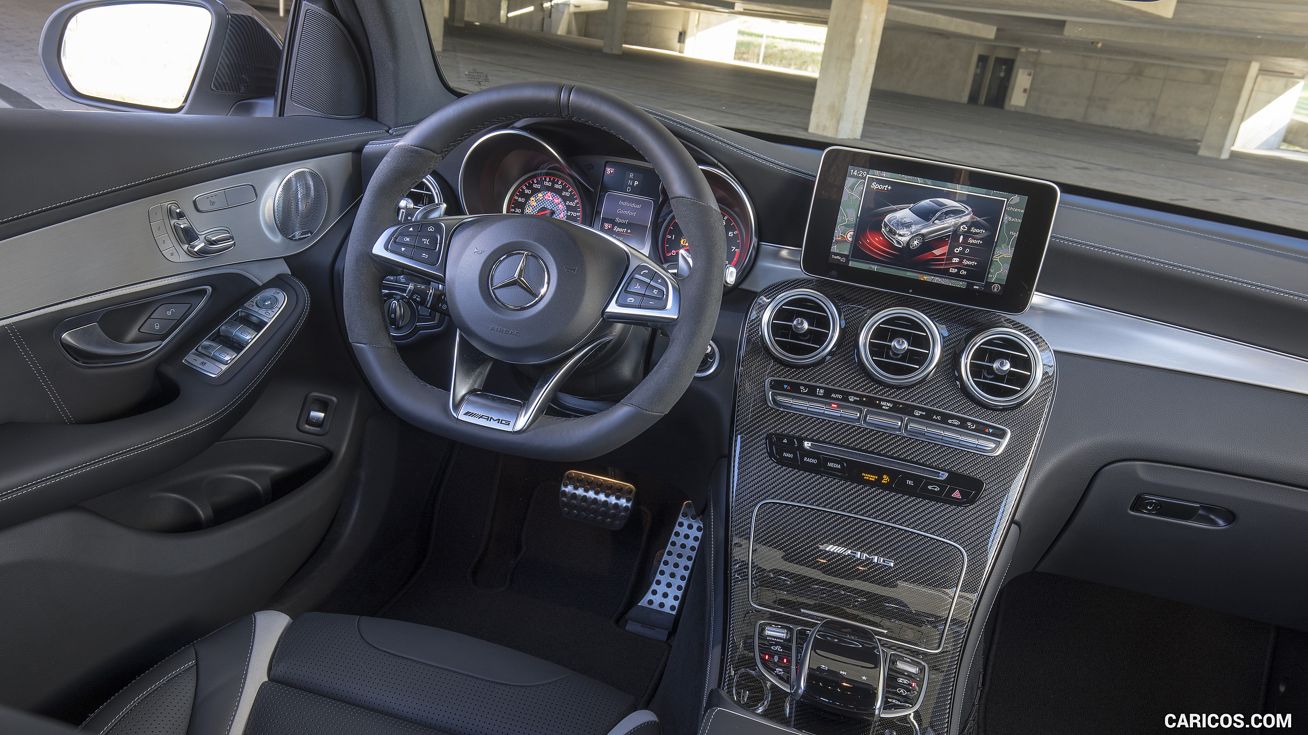 2018 Mercedes Amg Glc 63 S Coupe Interior Cockpit Hd Wallpaper 63