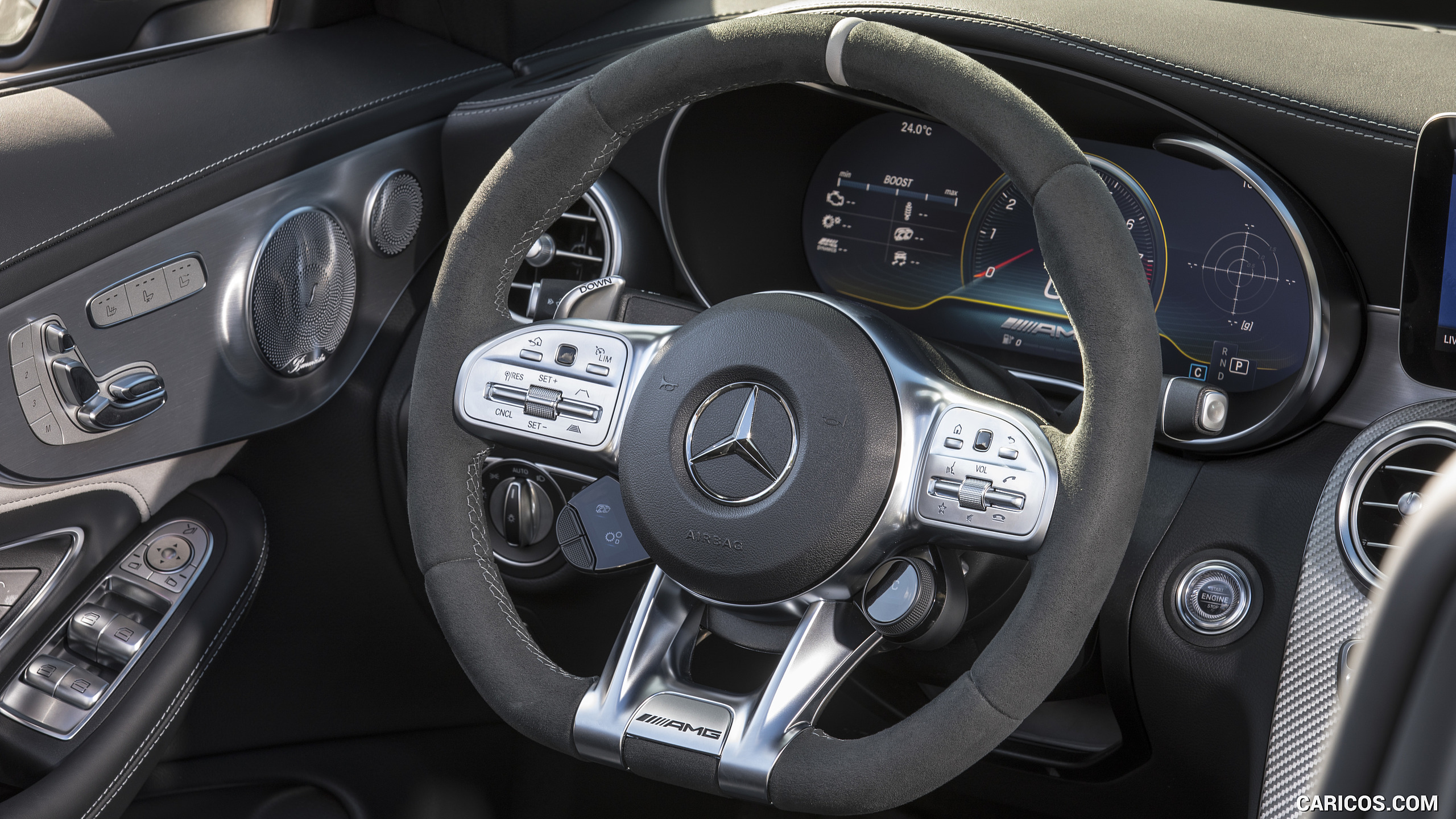 2019 Mercedes Amg C 63 S Cabrio Interior Steering Wheel