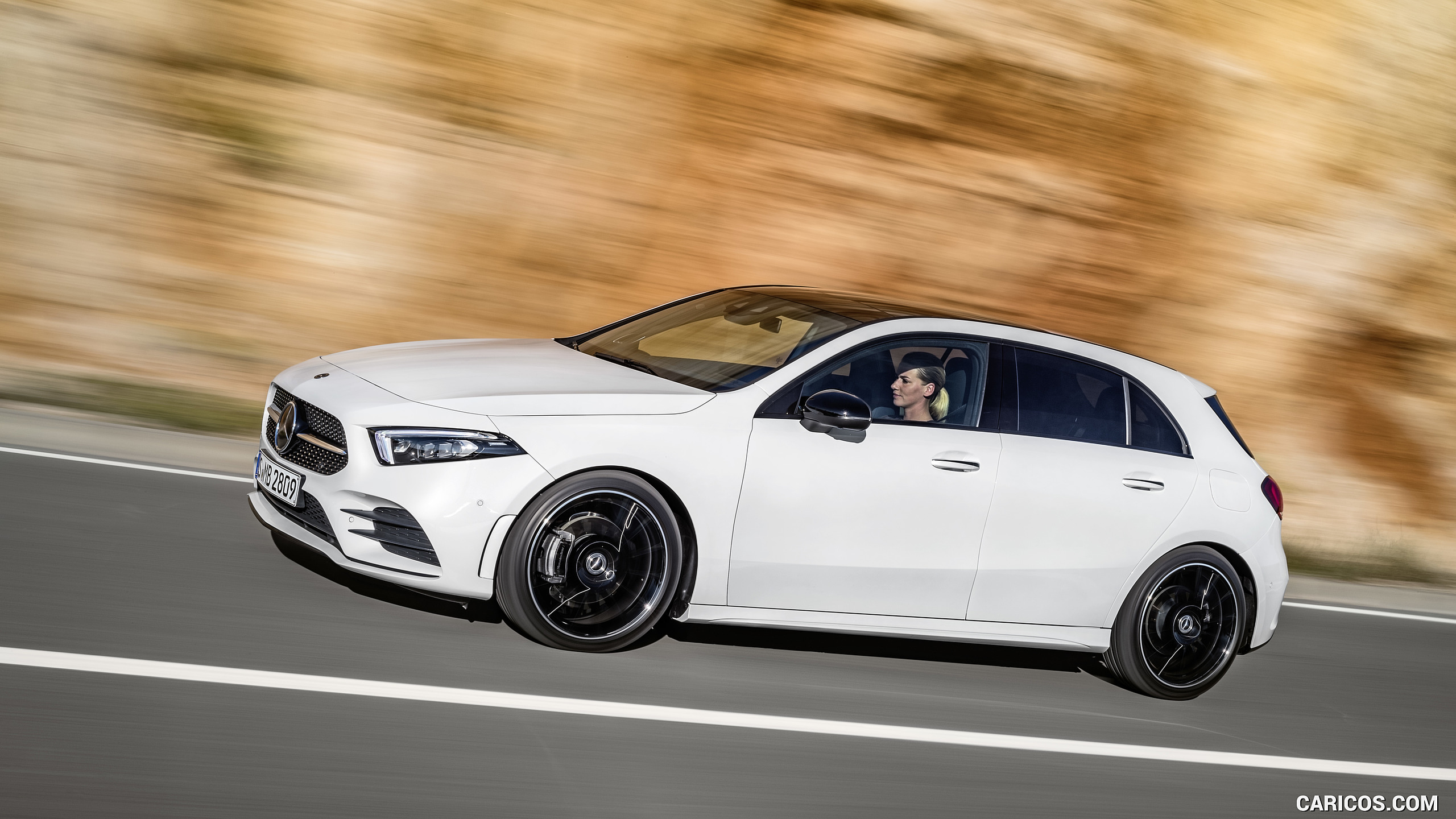 2019 Mercedes Benz A Class Color Digital White Pearl Side