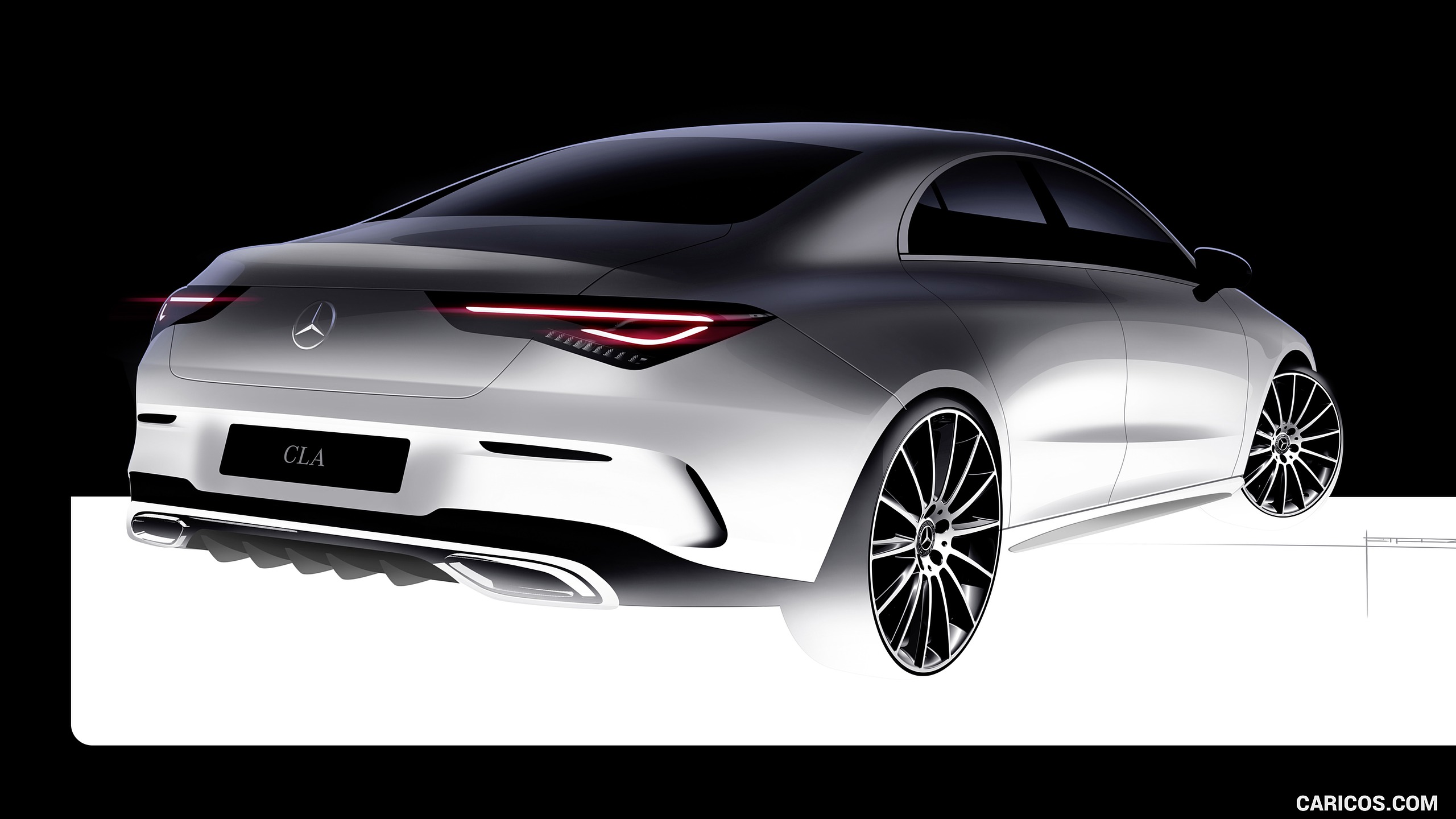 2020 Mercedes Benz Cla 250 Coupe Design Sketch Hd