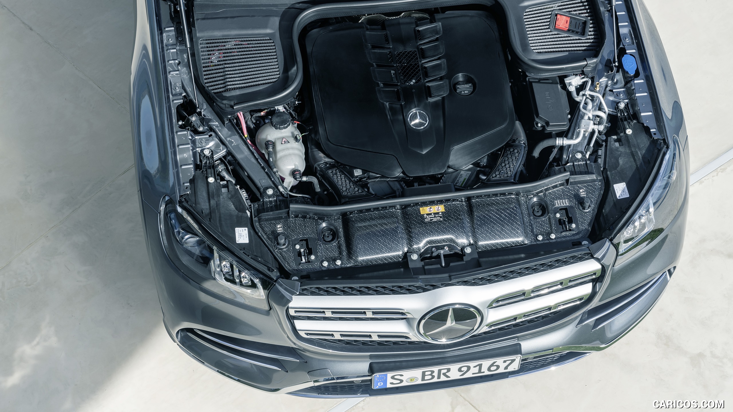2020 Mercedes-Benz GLS AMG Line (Color: Designo Selenite Grey Metallic) - Engine, #35 of 427