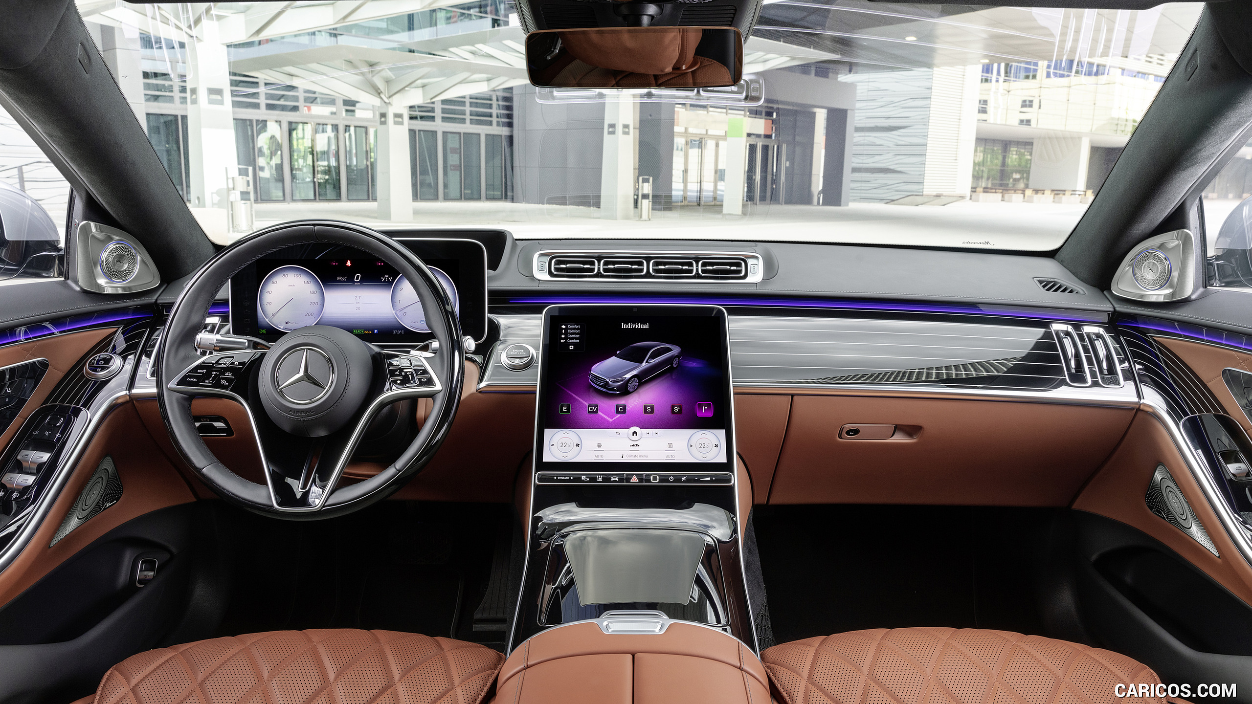 2021 Mercedes-Benz S-Class (Color: Leather Siena Brown) - Interior, Cockpit, #103 of 316