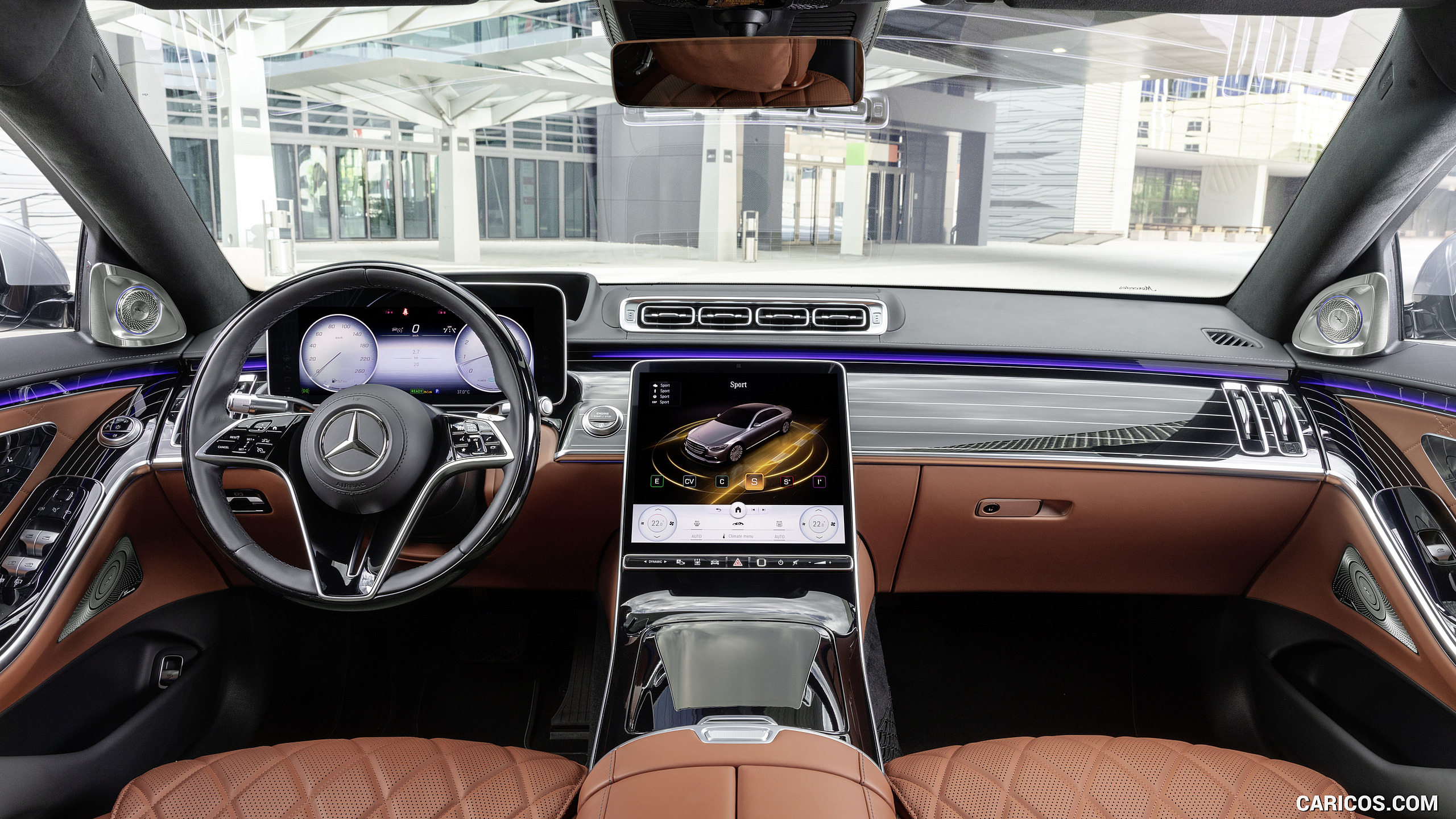 2021 Mercedes-Benz S-Class (Color: Leather Siena Brown) - Interior, Cockpit, #104 of 316