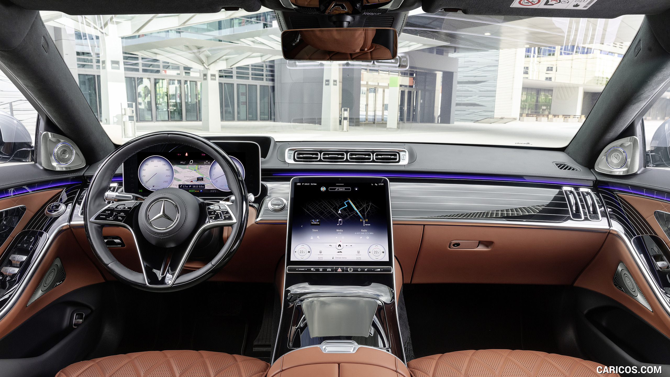 2021 Mercedes-Benz S-Class (Color: Leather Siena Brown) - Interior, Cockpit, #109 of 316