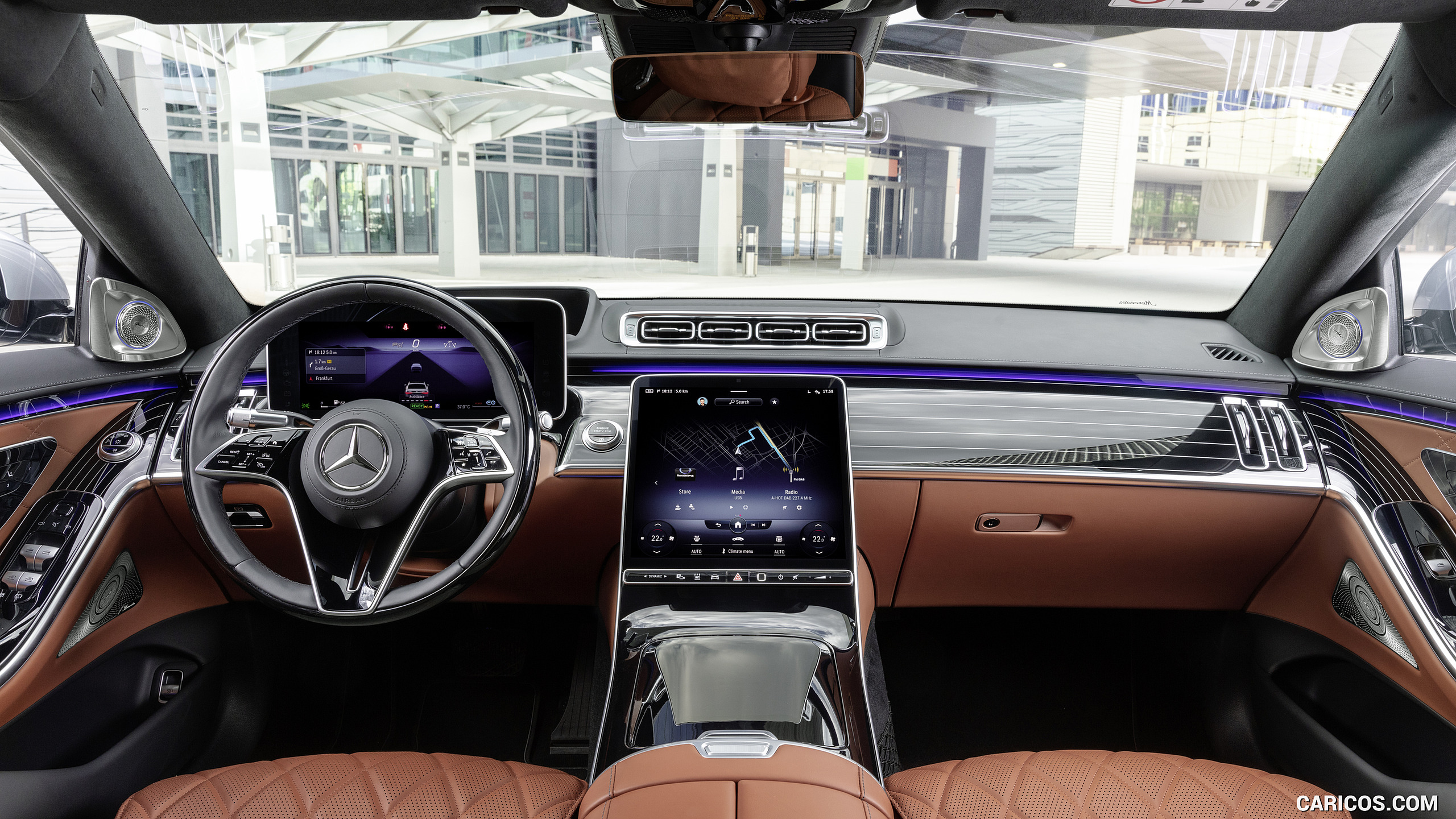 2021 Mercedes-Benz S-Class (Color: Leather Siena Brown) - Interior, Cockpit, #111 of 316