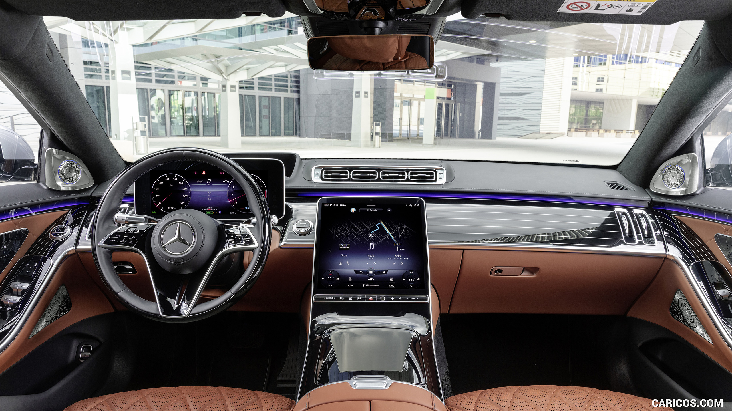 2021 Mercedes-Benz S-Class (Color: Leather Siena Brown) - Interior, Cockpit, #112 of 316