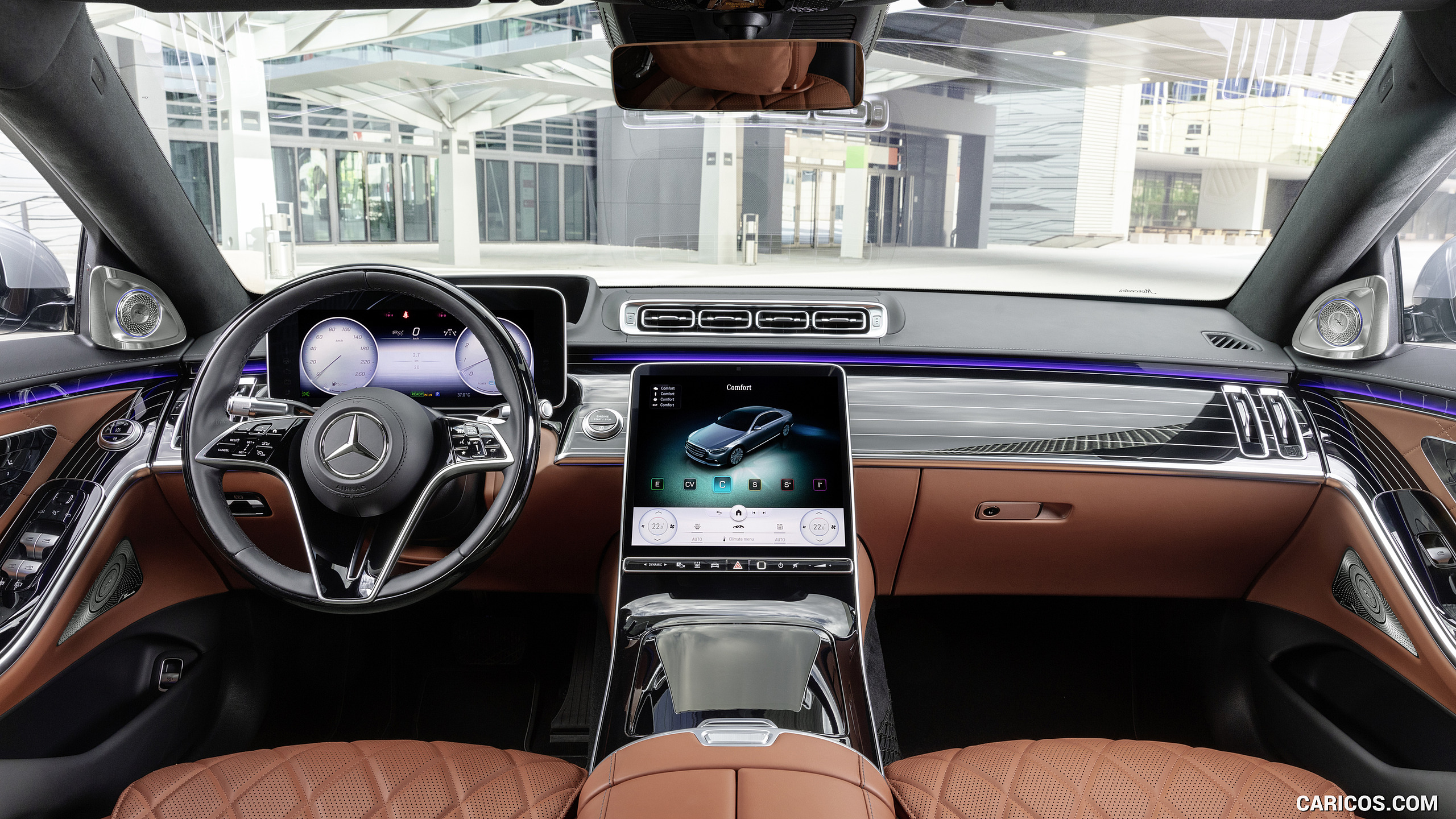 2021 Mercedes-Benz S-Class (Color: Leather Siena Brown) - Interior, Cockpit, #115 of 316