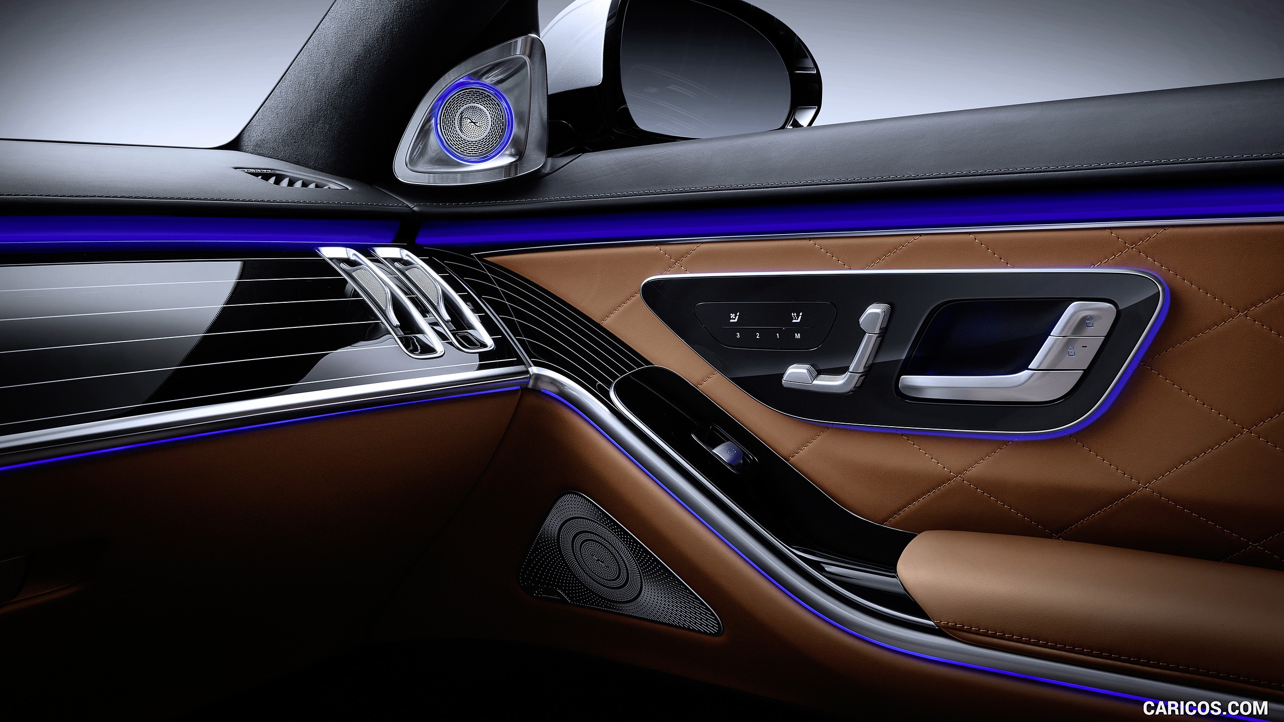 2021 Mercedes-Benz S-Class (Color: Leather Siena Brown) - Interior, Detail, #136 of 316