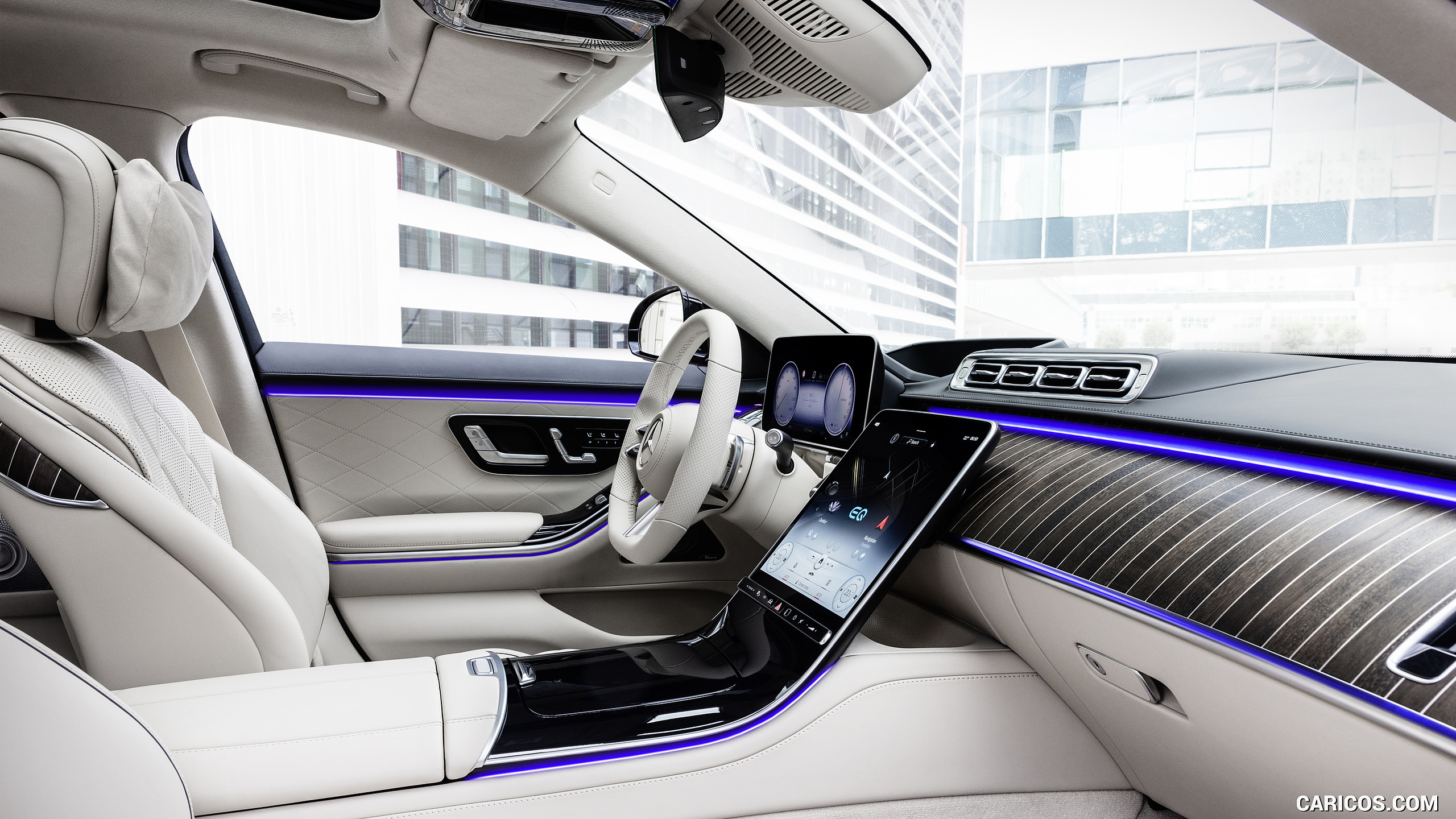 2021 Mercedes-Benz S-Class Plug-In Hybrid (Color: Leather Nappa Macchiato Beige/Magma Grey) - Interior, #176 of 316