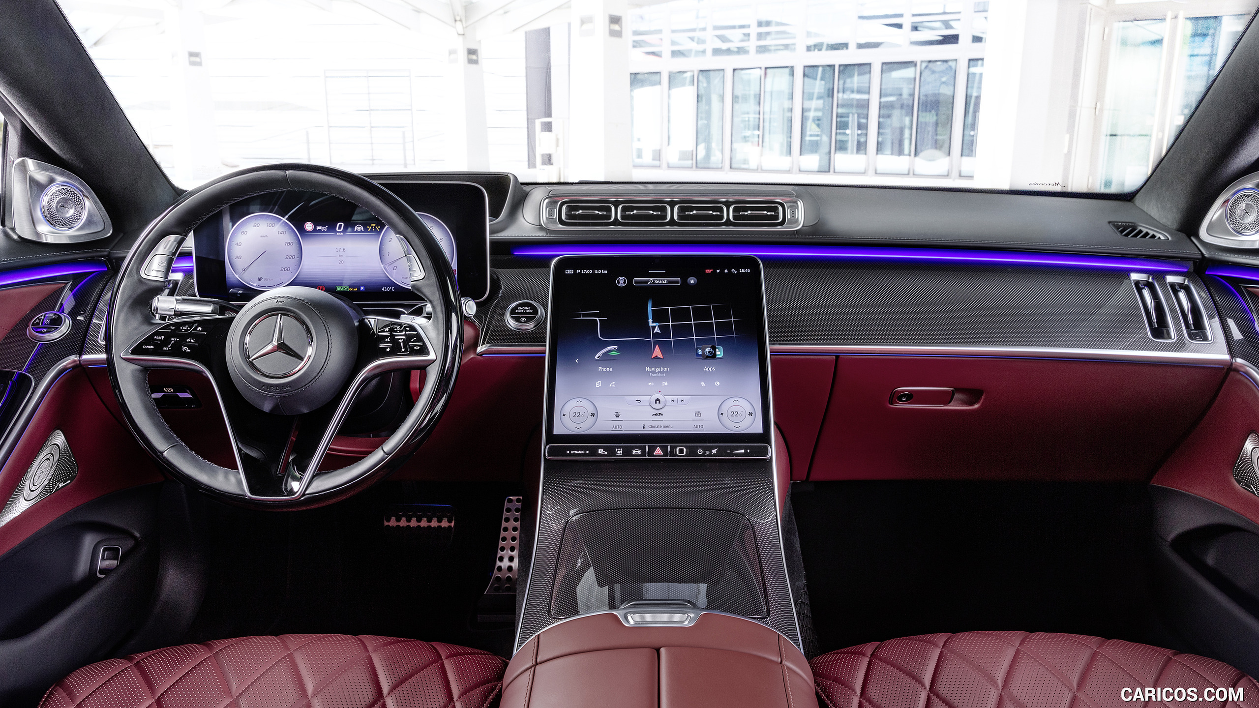 2021 Mercedes-Benz S-Class (Color: Leather Nappa Black/Carmin Red) - Interior, Cockpit, #39 of 316