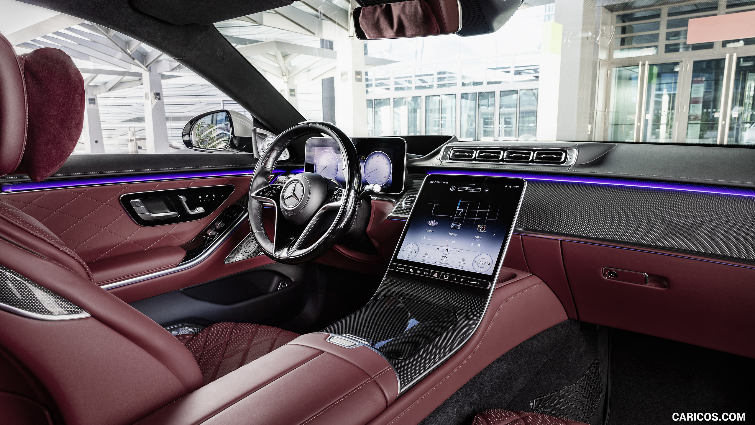 2021 Mercedes-Benz S-Class (Color: Leather Nappa Black/Carmin Red) - Interior, #40 of 316