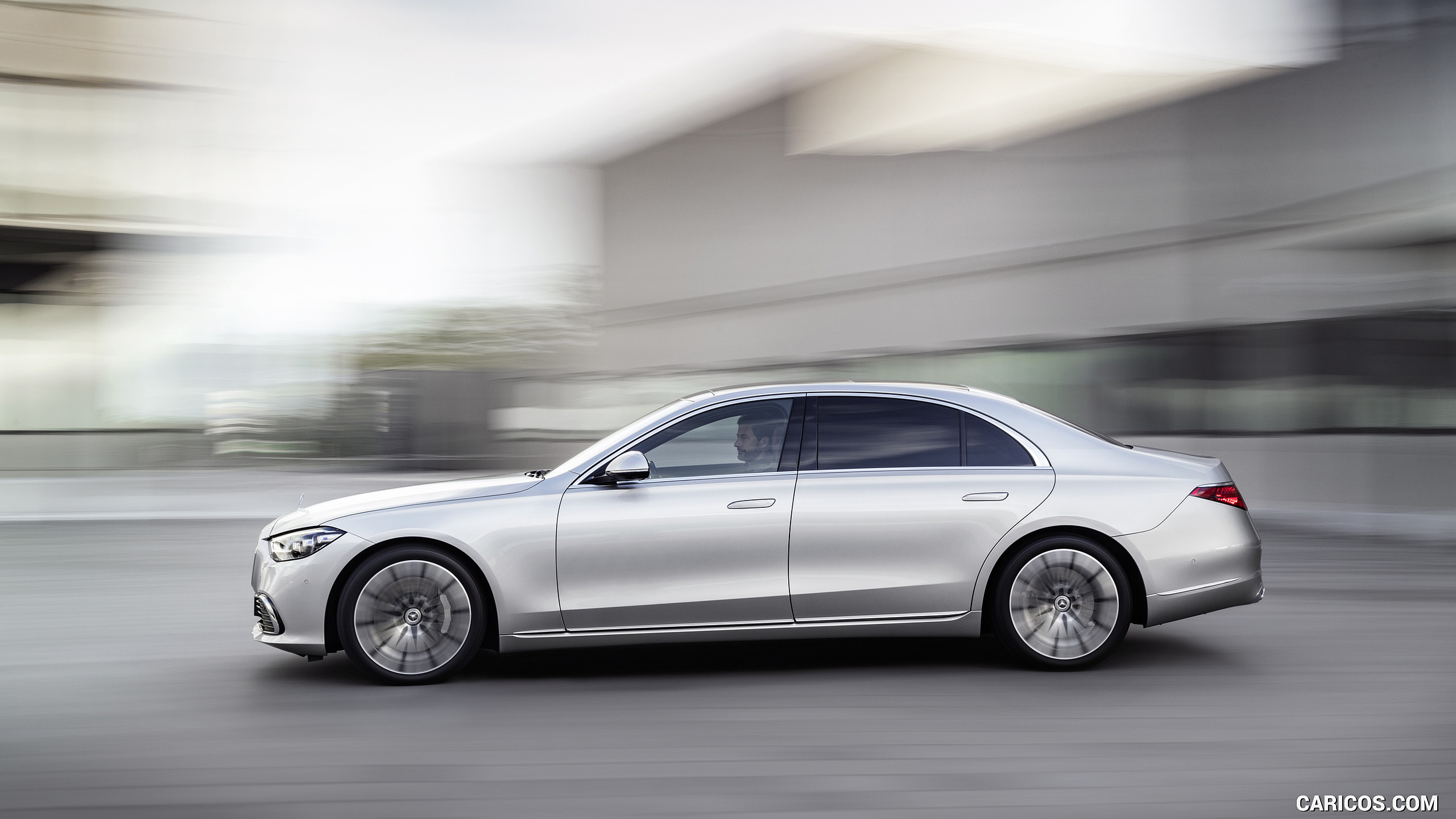 2021 Mercedes-Benz S-Class (Color: High-tech Silver) - Side, #53 of 316