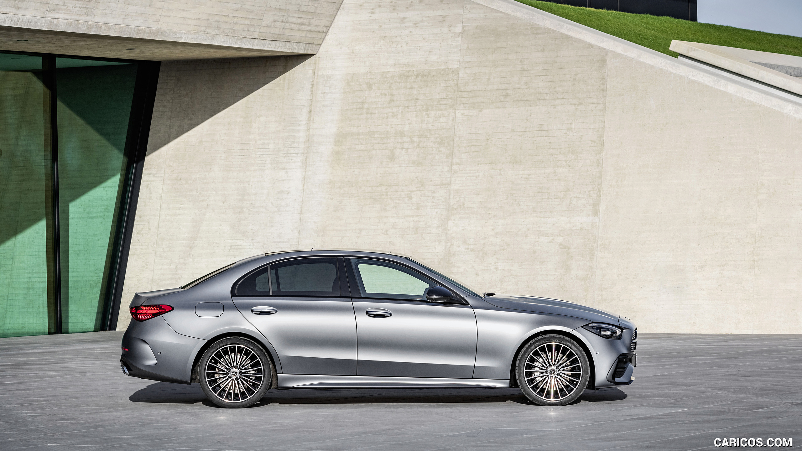 2022 Mercedes-Benz C-Class (Color: Selenite Grey Magno) - Side, #20 of 52