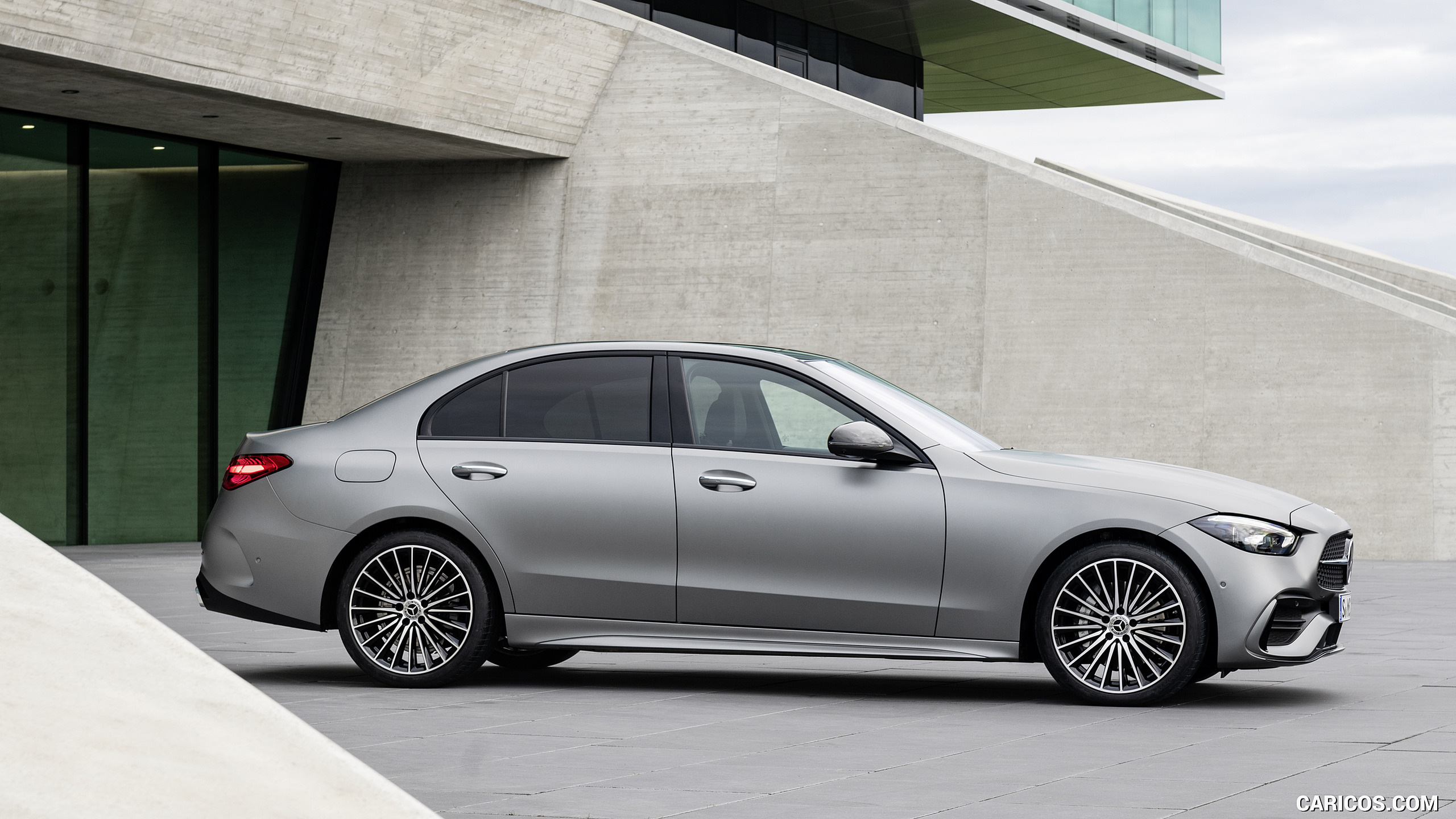2022 Mercedes-Benz C-Class (Color: Selenite Grey Magno) - Side, #21 of 52