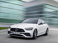 2023 Mercedes-AMG C 43 4MATIC (Color: Opalite White) - Front Three-Quarter