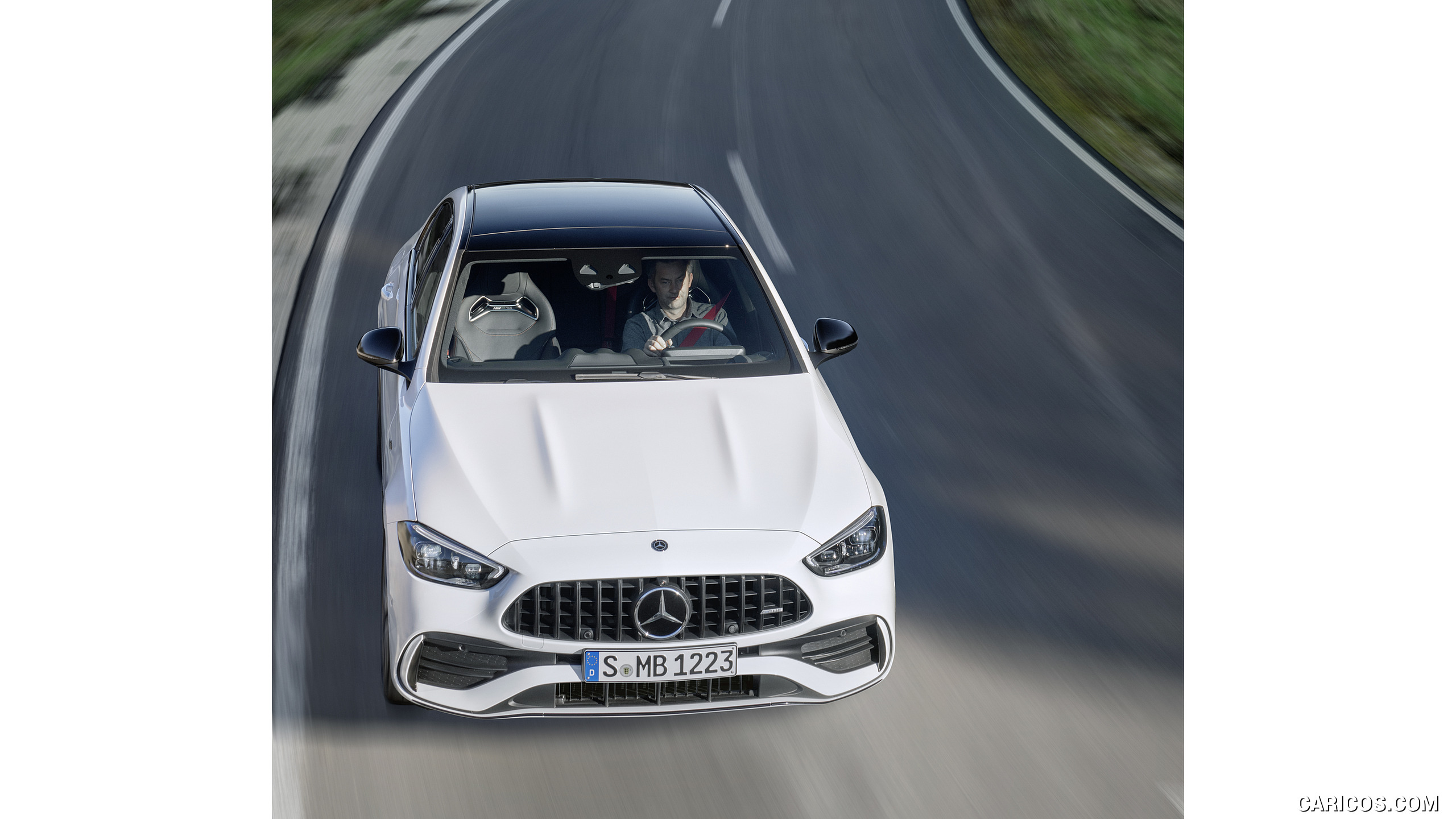 2023 Mercedes-AMG C 43 4MATIC (Color: Opalite White) - Front, #6 of 31