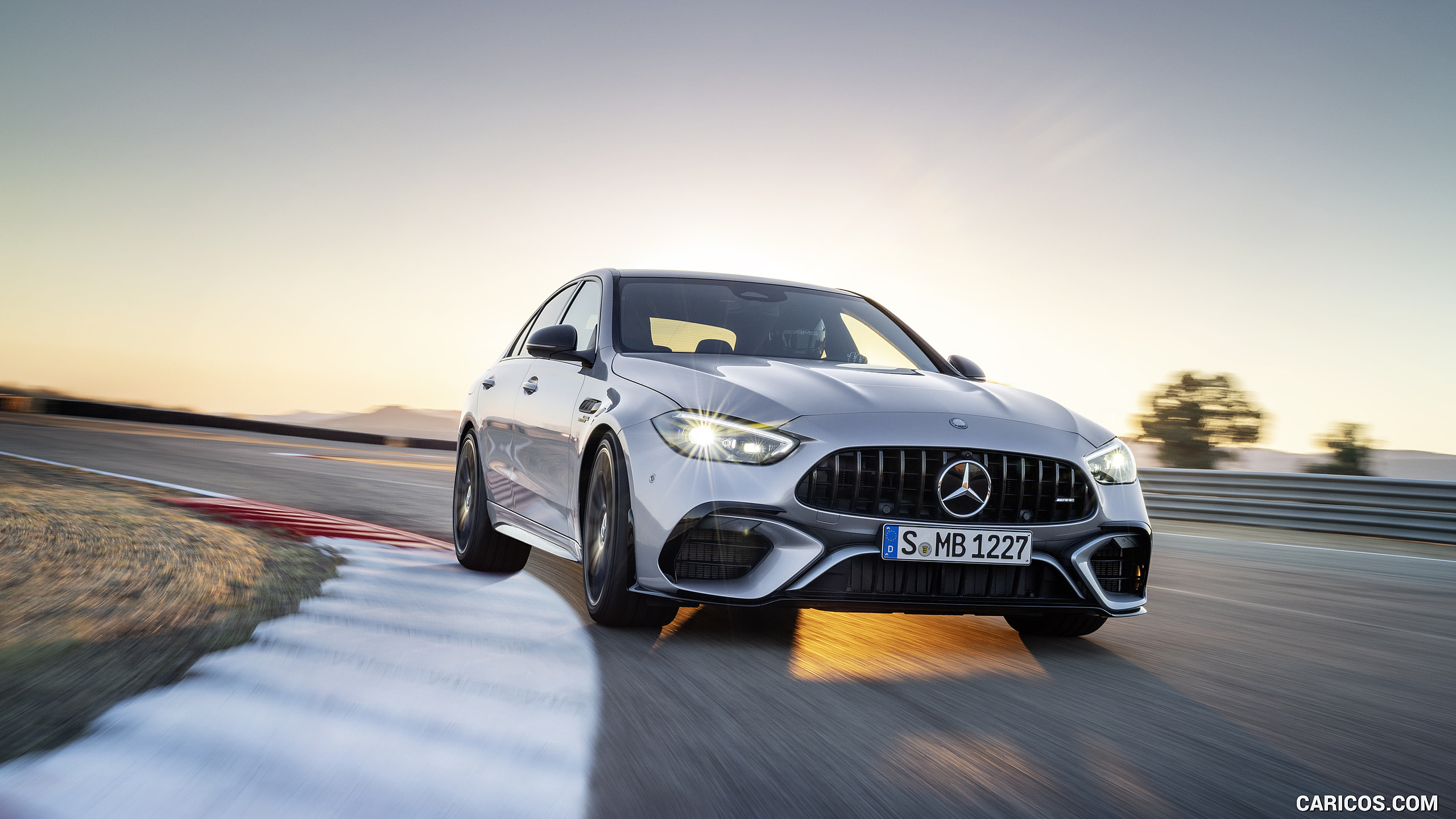 2024 Mercedes-AMG C 63 S E Performance Sedan (Color: High Tech Silver) - Front, #7 of 28