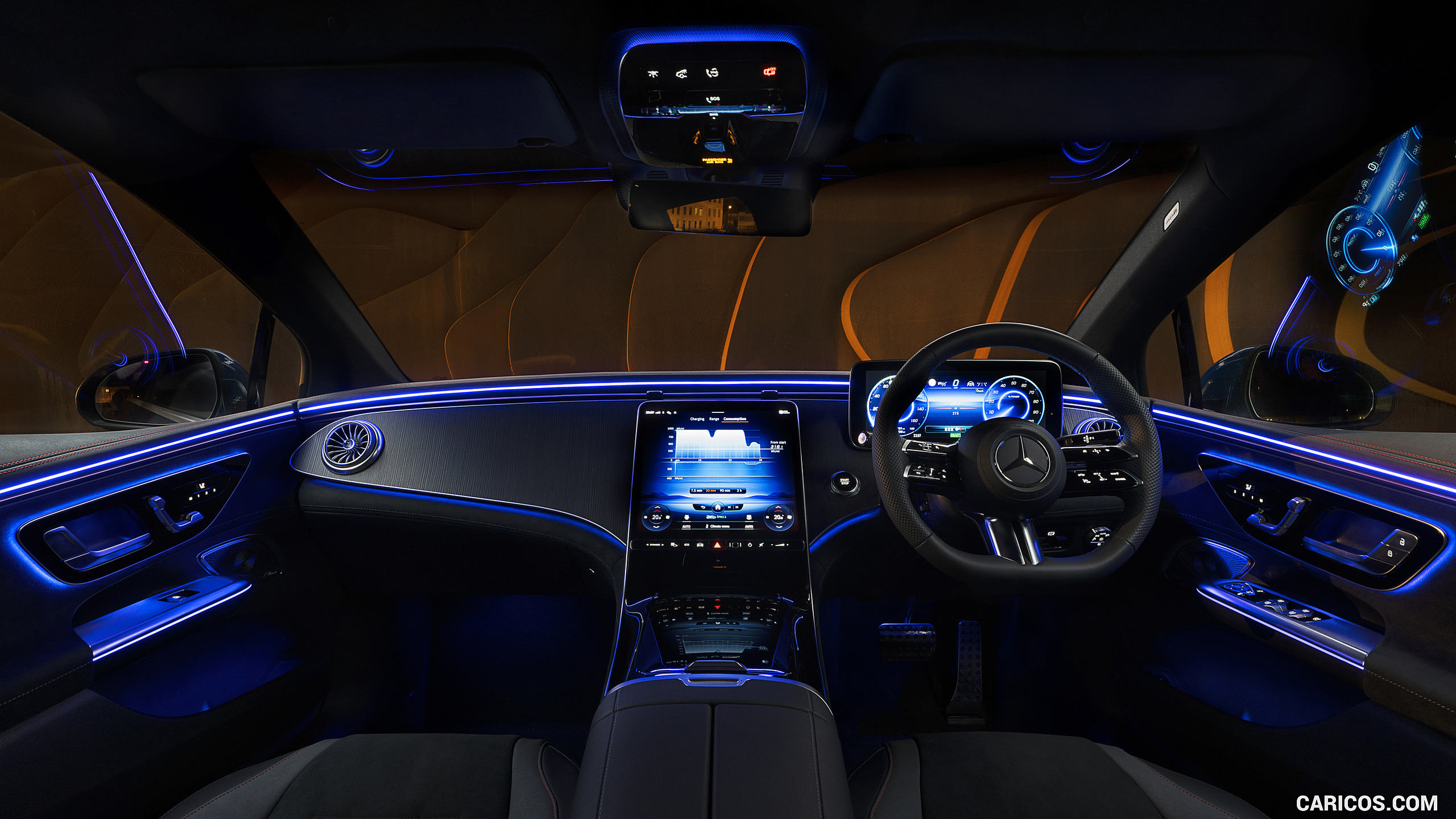 2023 Mercedes-Benz EQE 350+ (UK-Spec) - Interior, Cockpit, #194 of 209