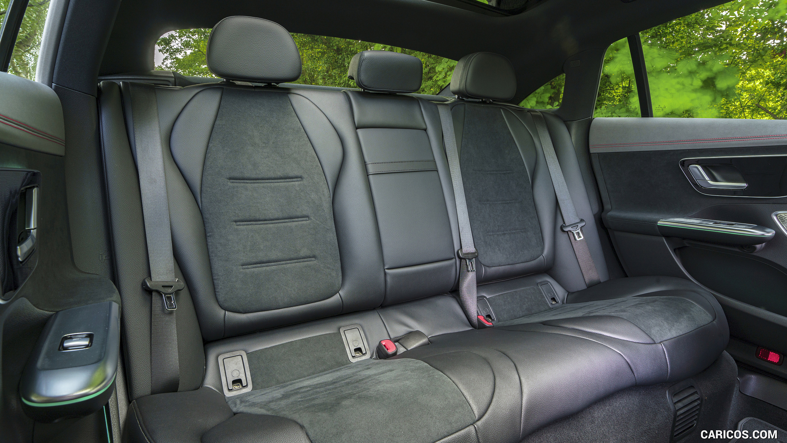 2023 Mercedes-Benz EQE 350+ (UK-Spec) - Interior, Rear Seats, #206 of 209