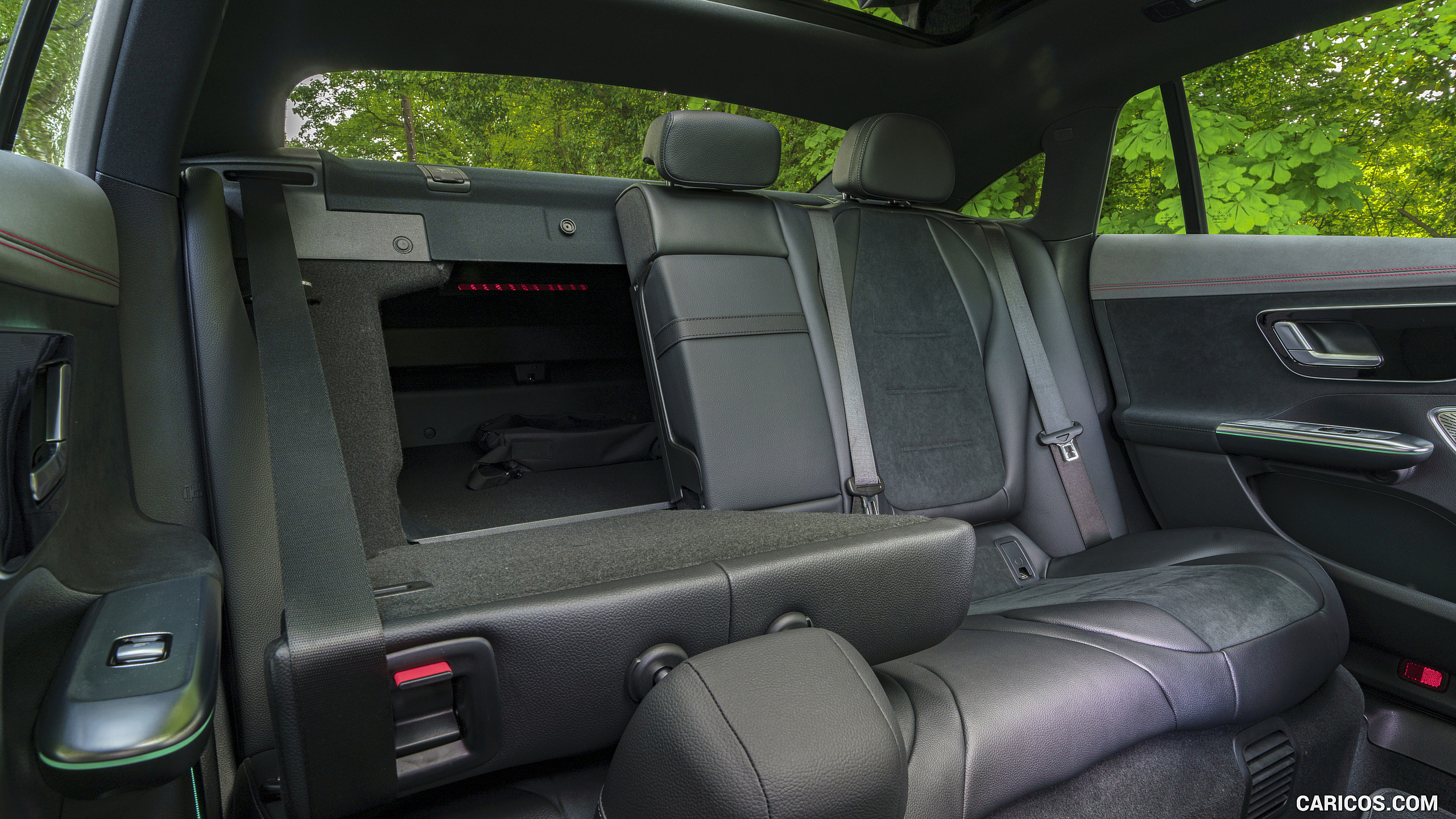 2023 Mercedes-Benz EQE 350+ (UK-Spec) - Interior, Rear Seats, #207 of 209