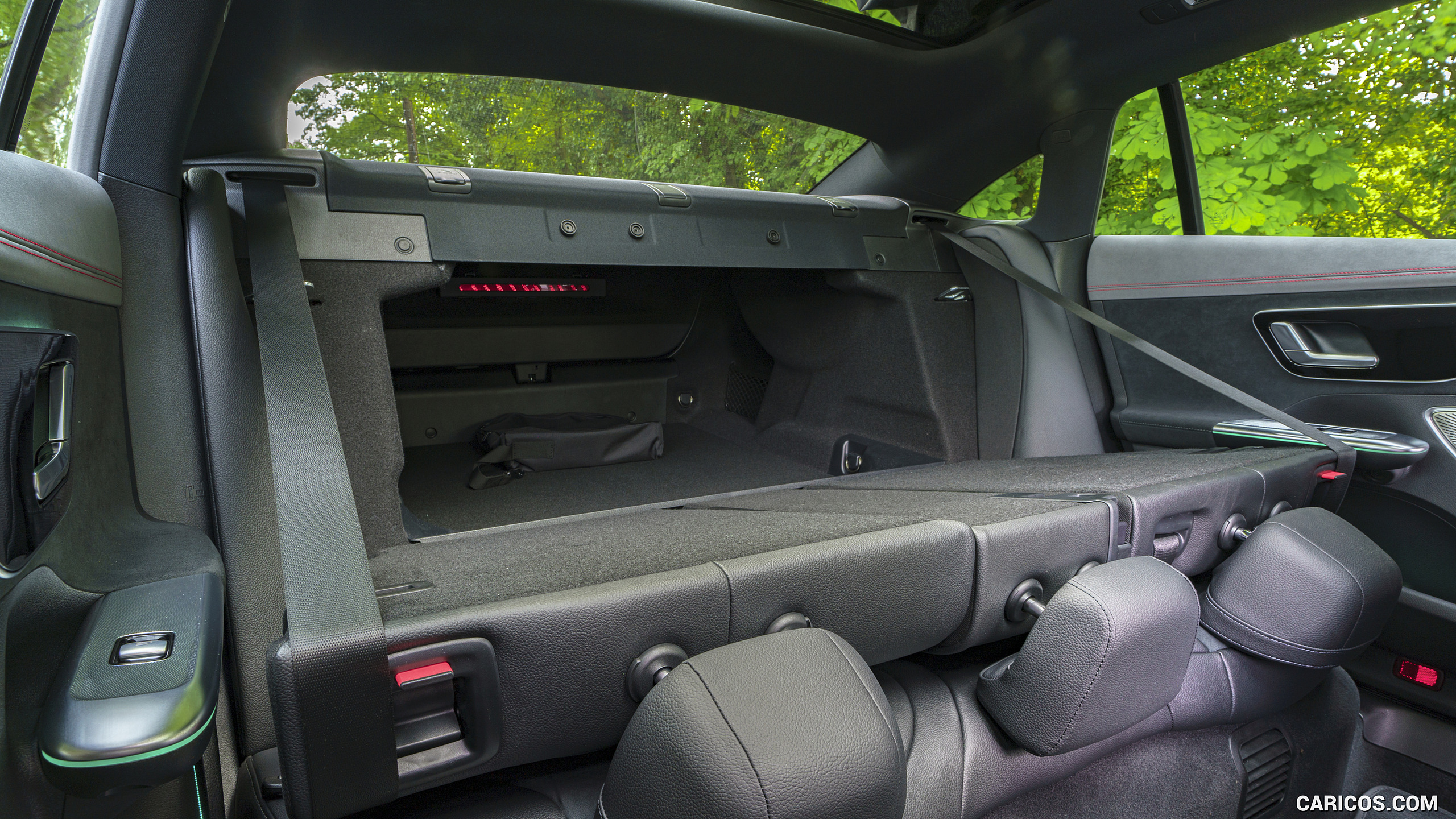 2023 Mercedes-Benz EQE 350+ (UK-Spec) - Interior, Rear Seats, #208 of 209