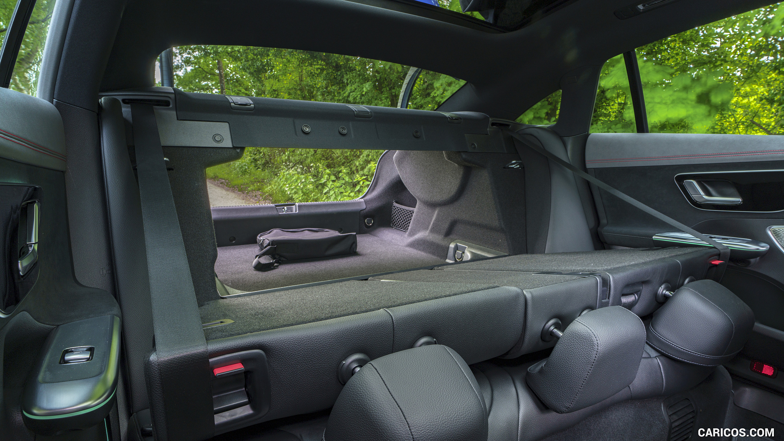 2023 Mercedes-Benz EQE 350+ (UK-Spec) - Interior, Rear Seats, #209 of 209
