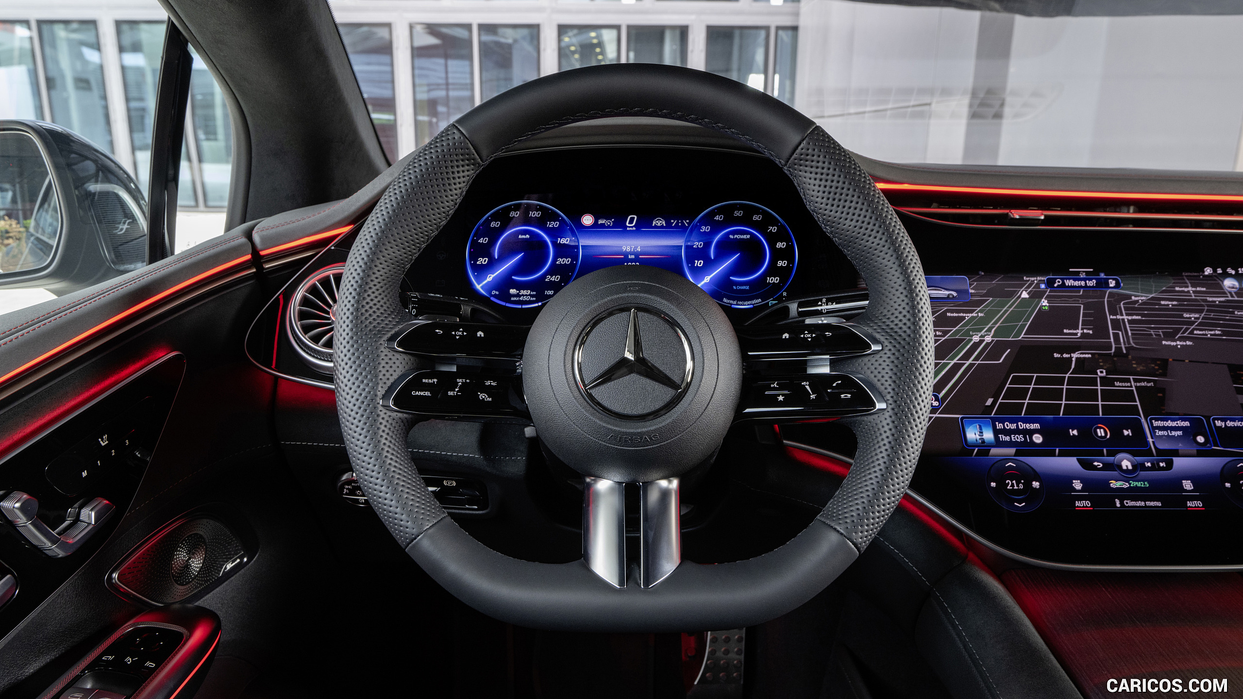 2023 Mercedes-Benz EQE 500 4MATIC - Interior, Steering Wheel, #93 of 209