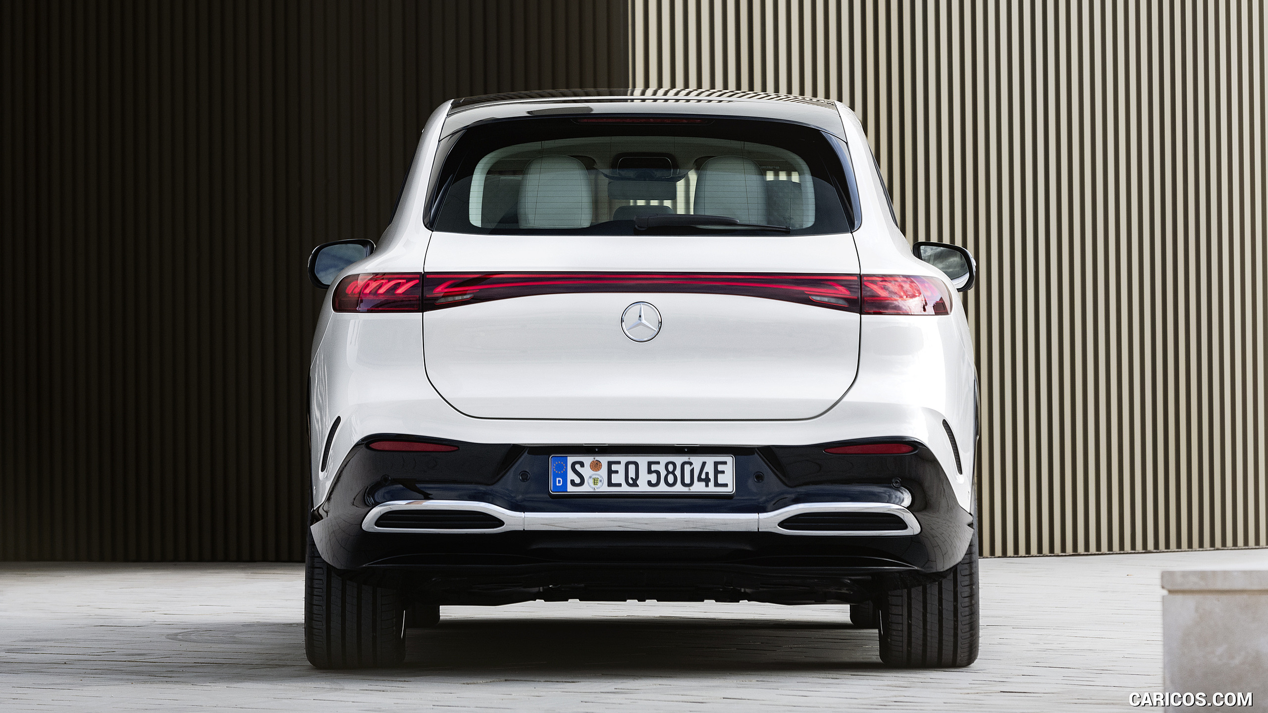 2023 Mercedes-Benz EQS SUV AMG Line (Color: Diamond White) - Rear, #53 of 107