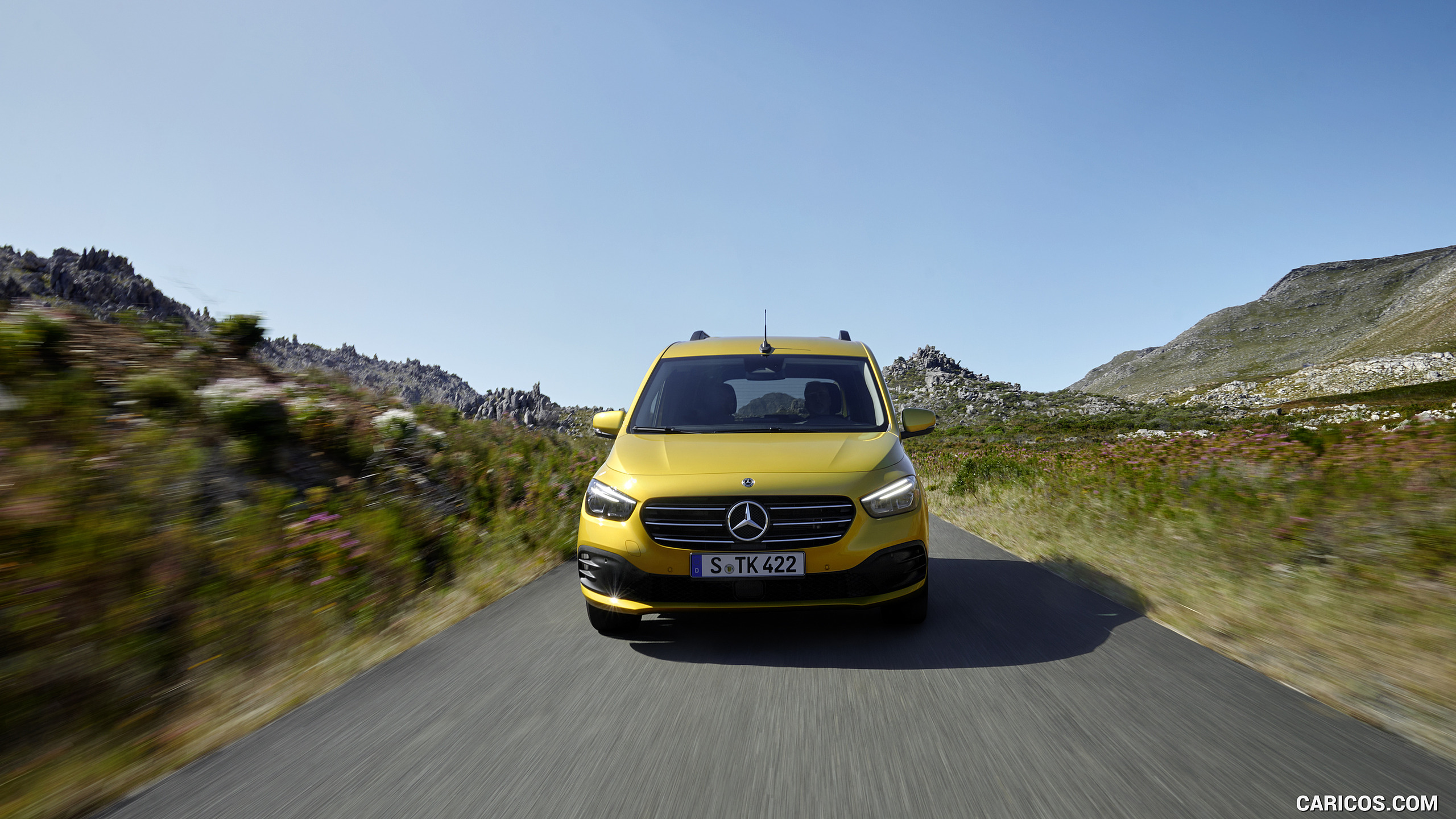 2023 Mercedes-Benz T-Class (Color: Limonite Yellow Metallic) - Front, #3 of 73