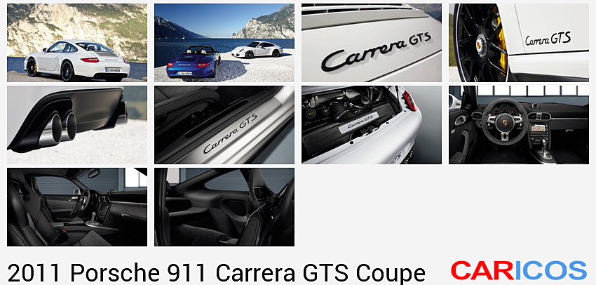 Porsche 911 Carrera GTS Coupe (2011)  | Rear Left Quarter 