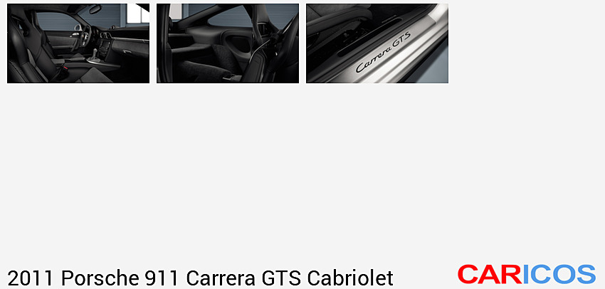Porsche 911 Carrera GTS Cabriolet (2011)  | Interior, Front Seats