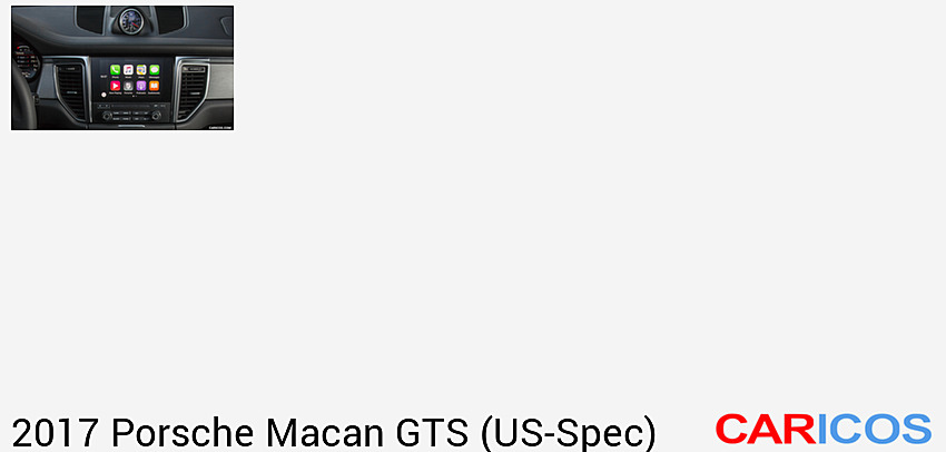 Porsche Macan GTS (US-Spec) | 2017MY | Central Console