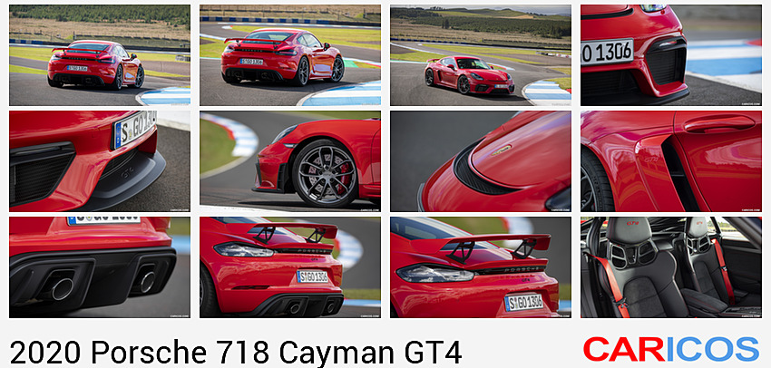 Porsche 718 Cayman GT4 | 2020MY |  (Color: Guards Red) | Rear