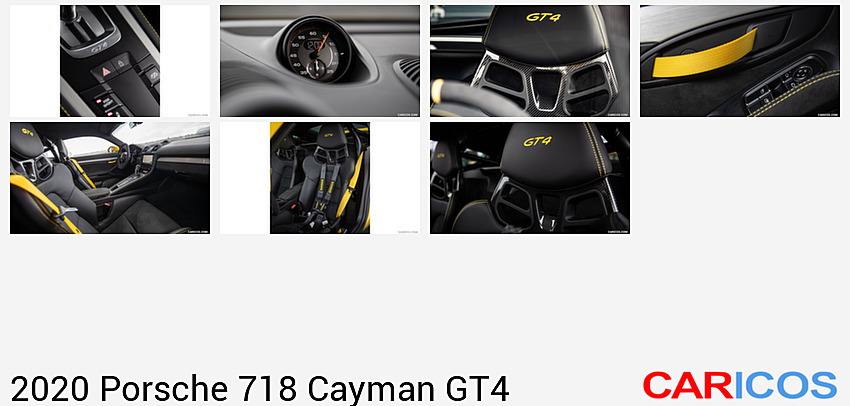 Porsche 718 Cayman GT4 | 2020MY |  (Color: Racing Yellow) | Central Console