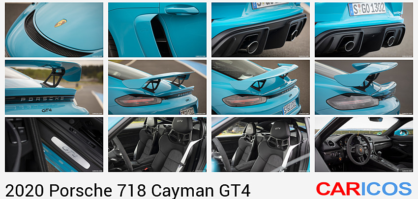 Porsche 718 Cayman GT4 | 2020MY |  (Color: Miami Blue) | Detail