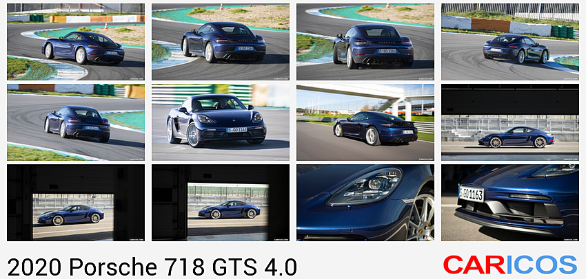 2020 Porsche 718 Cayman GTS 4.0 (Color: Gentian Blue Metallic) | Rear Three-Quarter
