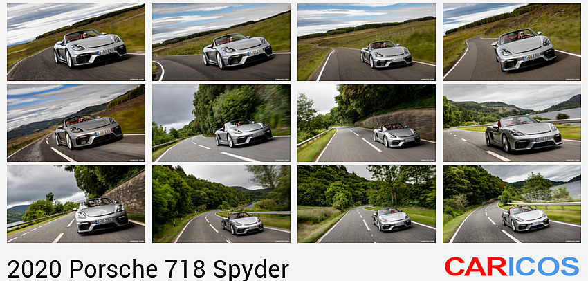 Porsche 718 Spyder | 2020MY | (Color: GT Silver Metallic) | Front