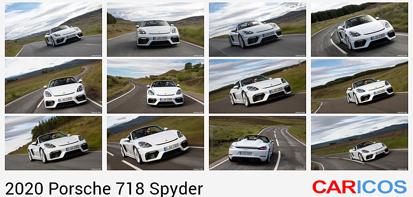 Porsche 718 Spyder | 2020MY | (Color: Carrara White Metallic) | Front