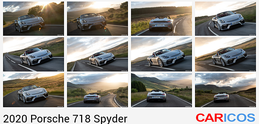 Porsche 718 Spyder | 2020MY | (Color: GT Silver Metallic) | Front