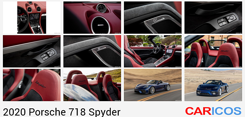 Porsche 718 Spyder | 2020MY | (Color: GT Silver Metallic) | Central Console