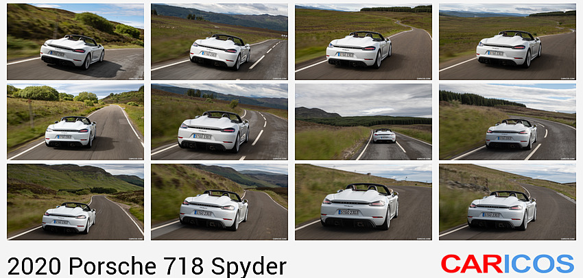 Porsche 718 Spyder | 2020MY | (Color: Carrara White Metallic) | Rear