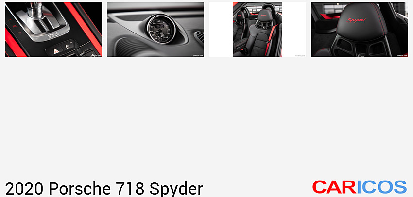 Porsche 718 Spyder | 2020MY | (Color: Guards Red) | Central Console