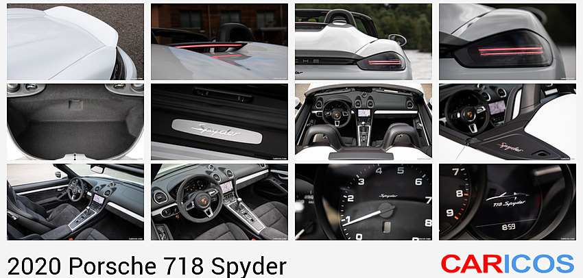 Porsche 718 Spyder | 2020MY | (Color: Carrara White Metallic) | Spoiler