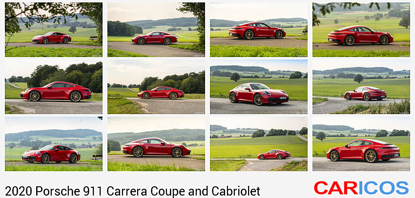 2020 Porsche 911 Carrera Coupe (Color: Guards Red) | Front Three-Quarter